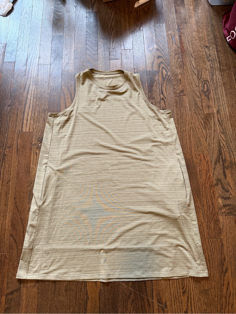 Athleta Sleeveless Knit Top in Olive Green